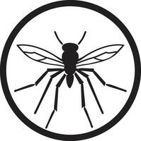 Vintage ▾ zanzara illustrazione nero e bianca zanzara icona vettore