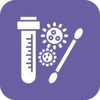 pcr test vettore icona