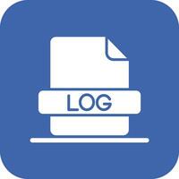 log file vettore icona