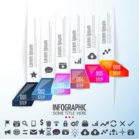 Modello di progettazione infografica vettore