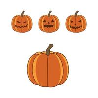 illustrazione vettoriale di zucca festa di halloween