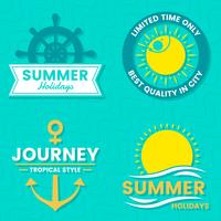 Summer Retro Vector Logo per banner