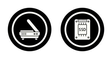 scanner e difficile guidare icona vettore