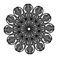 disegno astratto mandala dell'elemento con motivo circolare decorativo