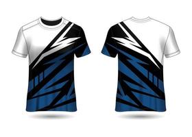 t-shirt design sportivo. maglia da corsa. vista anteriore e posteriore uniforme. vettore