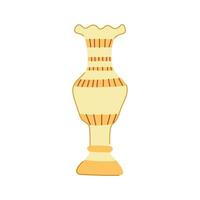 ceramica antico vaso cartone animato vettore illustrazione