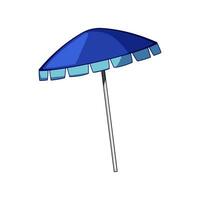 turismo spiaggia ombrello cartone animato vettore illustrazione