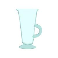 tazza caffè bicchiere cartone animato vettore illustrazione