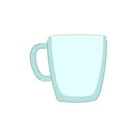 caffè espresso caffè bicchiere cartone animato vettore illustrazione