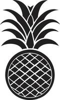 contemporaneo ananas logo concetto giocoso tropicale icona vettore