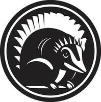 nero armadillo simbolo vettore logo per forza e stile grazioso nero armadillo logo un' capolavoro nel vettore arte