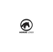 bellezza cavallo ranch stabile stallone logo design vettore