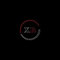 xr creativo moderno lettere logo design modello vettore