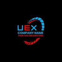 uex lettera logo vettore disegno, uex semplice e moderno logo. uex lussuoso alfabeto design