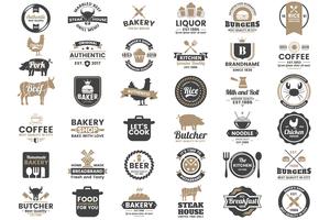 Ristorante Retro Vector Logo per banner