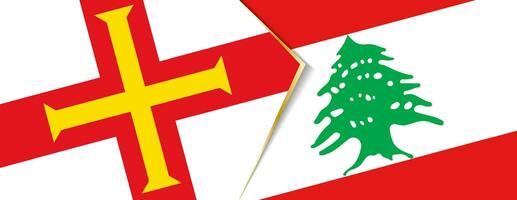 maglione e Libano bandiere, Due vettore bandiere.