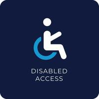 Disabilitato accesso cartello icona vettore