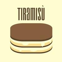 Tiramisù vettore icona