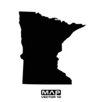 Minnesota carta geografica vettore elementi, Minnesota carta geografica vettore illustrazione, Minnesota carta geografica vettore modello