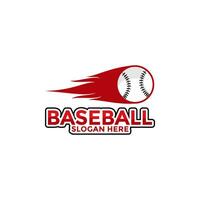 professionale baseball modello logo disegno, baseball logo vettore icona