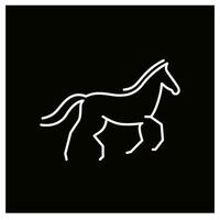 cavallo schema stile vettore logo