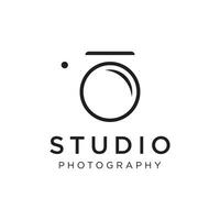 professionale telecamera o fotografia lente logo design. media, studio, attività commerciale logo. vettore