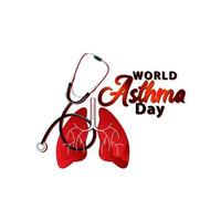 fondo di progettazione della medicina di vettore di giornata mondiale dell'asma