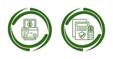 pagamento e protezione icona vettore