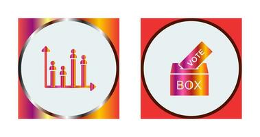 giing votazione e candidato e grafico icona vettore