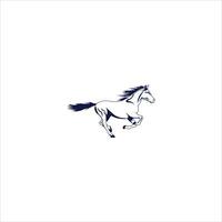 cavallo logo design vettore illustrazione