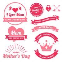 Mother Day Vector label per banner