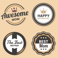 Mother Day Vector label per banner