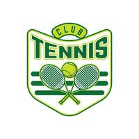 tennis logo tennis club gli sport distintivo modello design vettore