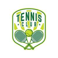 tennis logo tennis club gli sport distintivo modello design vettore