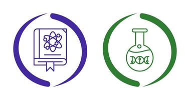 scienza e dna icona vettore