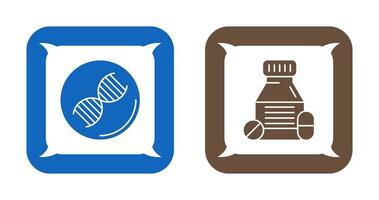 dna e compresse icona vettore