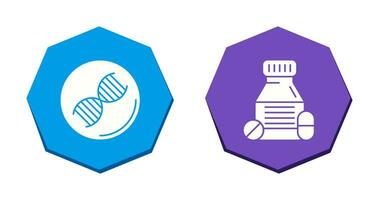 dna e compresse icona vettore