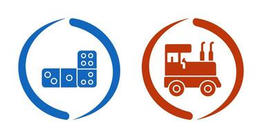 domino e giocattolo icona vettore
