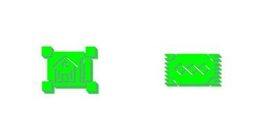 planimetria e tappeto icona vettore