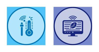 idroponica e tecnologia icona vettore