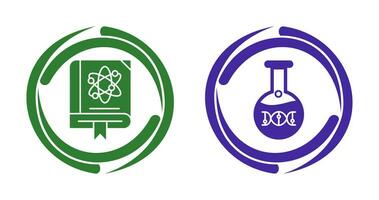 scienza e dna icona vettore