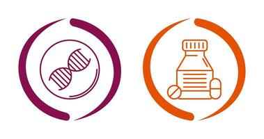 dna e compresse icona vettore