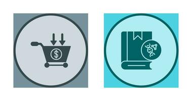 commercio e dna icona vettore