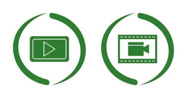 video comunicazione e video e animazione icona vettore