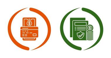pagamento e protezione icona vettore