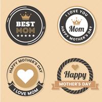 Mother Day Vector label per banner