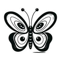 farfalla icona. semplice illustrazione di farfalla vettore icona per ragnatela