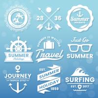 Summer Retro Vector Logo per banner