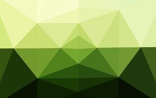 trama di mosaico triangolo vettoriale verde scuro.