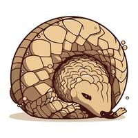 carino cartone animato serpente. vettore illustrazione isolato su un' bianca sfondo.